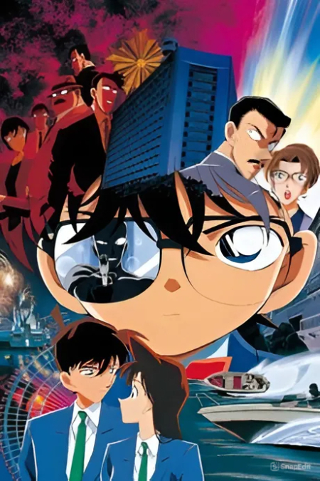 Detective Conan the Movie 4: Captured in Her Eyes ยอดนักสืบจิ๋วโคนัน เดอะมูฟวี่ 4: คดีฆาตกรรมนัยน์ตามรณะ (2000) Poster